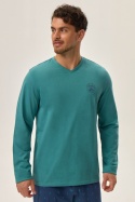 PIŻAMA MĘSKA JOGER 41906 AW24 - ZIELONY, XL, 07X HENDERSON