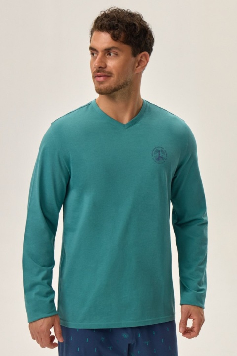PIŻAMA MĘSKA JOGER 41906 AW24 - ZIELONY, XL, 07X HENDERSON PIŻAMA MĘSKA JOGER 41906 AW24 - ZIELONY, XL, 07X HENDERSON
