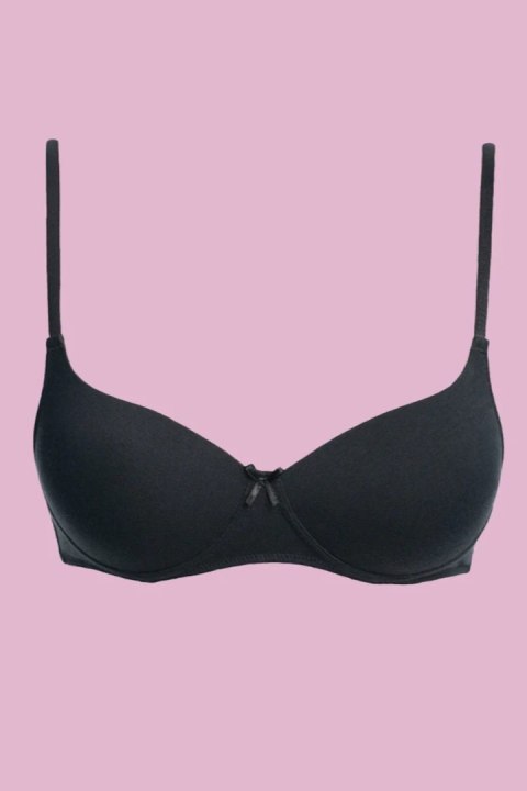 BIUSTONOSZ DLA NASTOLATKI TBM 120 CZARNY - CZARNY, 65BB KEY