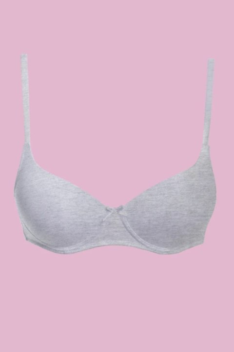 BIUSTONOSZ DLA NASTOLATKI TBM 120 SZARY - SZARY, 65BB KEY