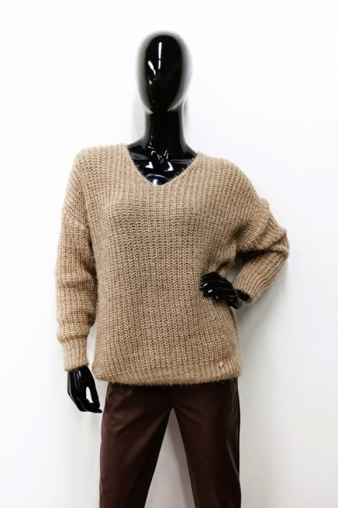SWETER TONNA - CIEMNE BORDO, UNIWERSALNY OFF PINK SWETER TONNA - CIEMNE BORDO, UNIWERSALNY OFF PINK
