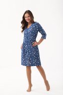 SZLAFROK DAMSKI 392 W/25 - GRANATOWY, XL LUNA