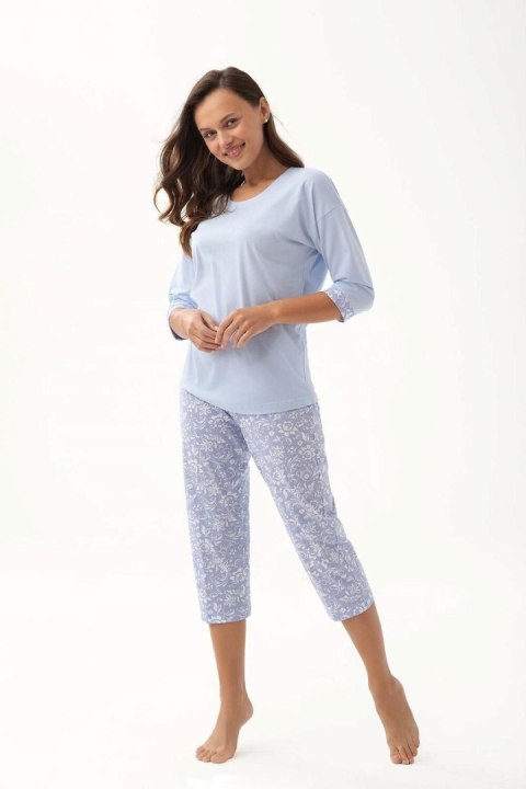 PIŻAMA DAMSKA 343 4XL W/25 - ŁOSOSIOWY, 4XL LUNA PIŻAMA DAMSKA 343 4XL W/25 - ŁOSOSIOWY, 4XL LUNA