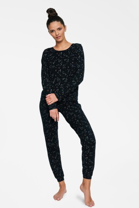 PIŻAMA DAMSKA HOROSCOPE 40117 AW22 - CZARNY, XL HENDERSON LADIES PIŻAMA DAMSKA HOROSCOPE 40117 AW22 - CZARNY, XL HENDERSON LADIES