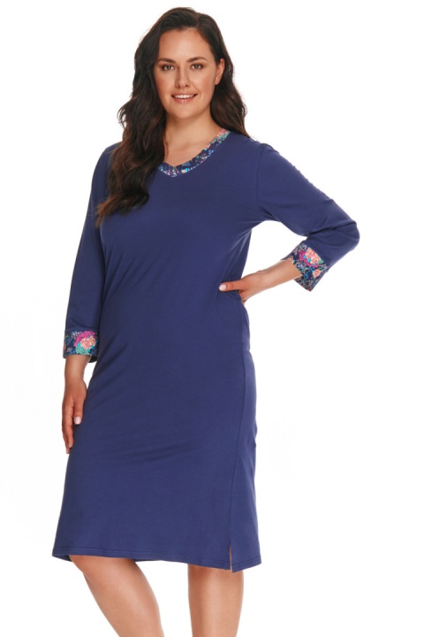 2818 KOSZULA DAMSKA DŁUGA LUNA S-XL - GRANATOWY, S, 2 TARO 2818 KOSZULA DAMSKA DŁUGA LUNA S-XL - GRANATOWY, S, 2 TARO