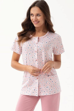 PIŻAMA DAMSKA 346 W/25 - RÓŻOWY, XL LUNA