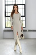 SUKIENKA IVETTE - CZARNY, S OFF PINK