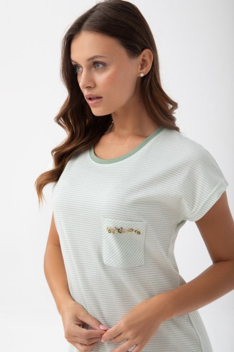 KOSZULA DAMSKA 203 W/25 - ZIELONE PASKI, XXL, 2 LUNA KOSZULA DAMSKA 203 W/25 - ZIELONE PASKI, XXL, 2 LUNA