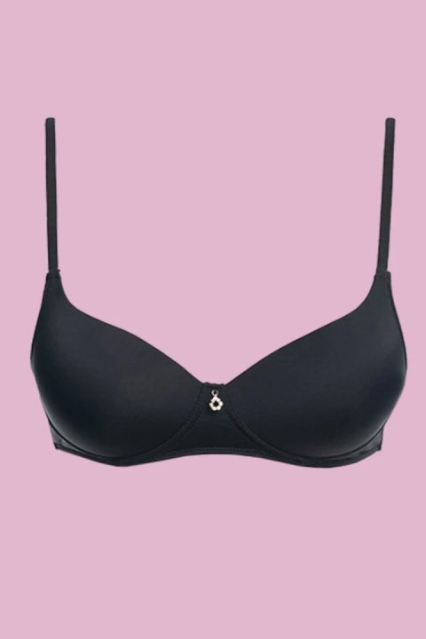 BIUSTONOSZ DLA NASTOLATKI TBM 122 CZARNY - CZARNY, 70CC KEY