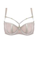 BIUSTONOSZ NAKED BALCONETTE 19120 BEIGE - BEŻOWY, 85D MEDIOLANO