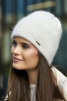 CZAPKA P-032 - KREM, UNI, A OFF PINK