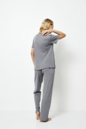 PIŻAMA DAMSKA JASMINE LONG - GREY, XL ARUELLE