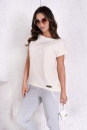 BLUZKA LAUREN - KREMOWY, 38 OFF PINK