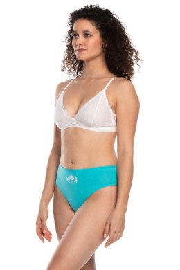 FIGI DAMSKIE BIKINI L-122BI-47 3-pack - BIAŁY-TURKUSOWY, S LAMA