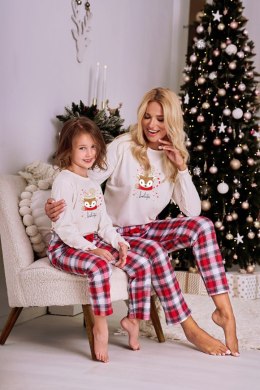 2831 PIŻAMA DZIEWCZĘCA DŁUGA HOLLY 122-140 - ŚMIETNAKOWY, 122, 1 TARO