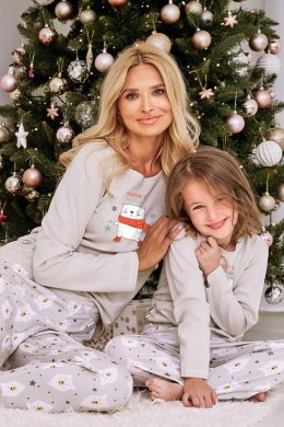 2845 PIŻAMA DAMSKA DŁ.ANIELA S-XL(DRAPANA) - BEŻOWY, M TARO