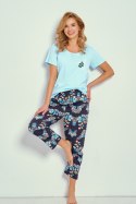 3329 PIŻAMA DAMSKA KRISTEN S-XL - TURKUS, S, 1 TARO