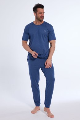 PIŻAMA MĘSKA KR 462/287 LOFOTEN - JEANS, M CORNETTE