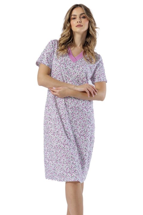 KOSZULA DAMSKA MAGDALENA 1542 - WRZOS, XL LEVEZA KOSZULA DAMSKA MAGDALENA 1542 - WRZOS, XL LEVEZA