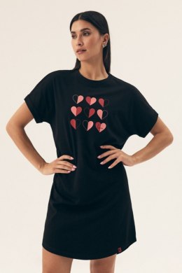 KOSZULA NOCNA DAMSKA NECESITO 42652 SS25 - CZARNY, 2XL HENDERSON LADIES