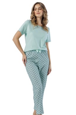 PIŻAMA DAMSKA DANA 1537 - PISTACJOWY, 2XL LEVEZA