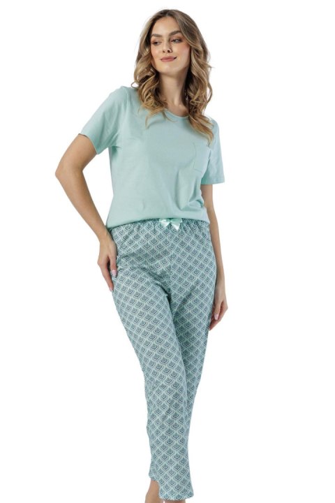 PIŻAMA DAMSKA DANA 1537 - PISTACJOWY, 2XL LEVEZA PIŻAMA DAMSKA DANA 1537 - PISTACJOWY, 2XL LEVEZA