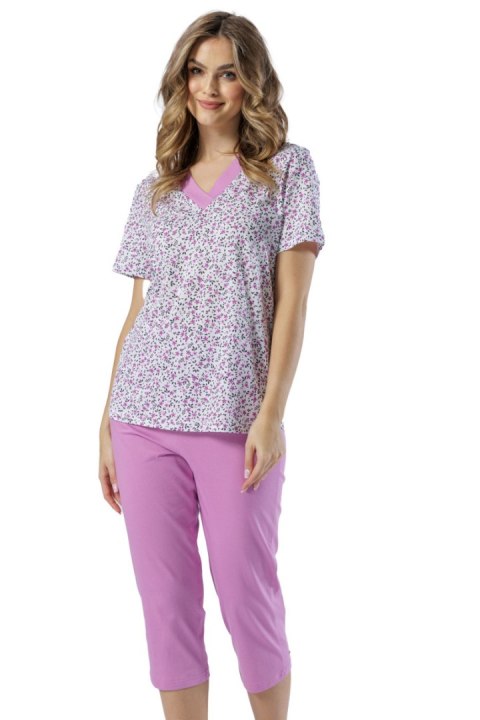 PIŻAMA DAMSKA MARIA 1541 - WRZOS, 2XL LEVEZA PIŻAMA DAMSKA MARIA 1541 - WRZOS, 2XL LEVEZA
