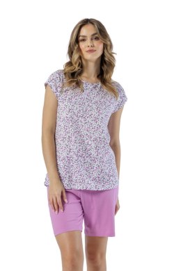 PIŻAMA DAMSKA MILENA 1540 - WRZOS, 2XL LEVEZA