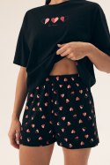 PIŻAMA DAMSKA NECESITO 42649 SS25 - CZARNY, 2XL HENDERSON LADIES