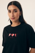PIŻAMA DAMSKA NECESITO 42649 SS25 - CZARNY, 2XL HENDERSON LADIES