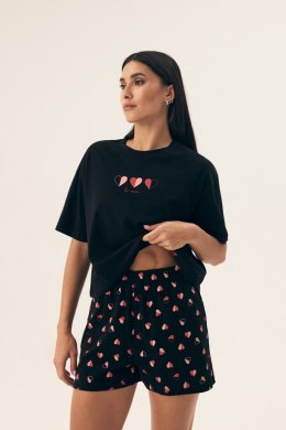 PIŻAMA DAMSKA NECESITO 42649 SS25 - CZARNY, XL, 99X HENDERSON LADIES