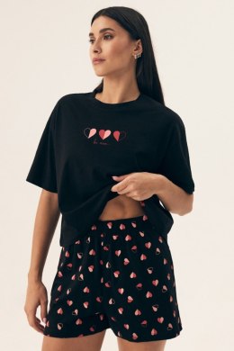 PIŻAMA DAMSKA NECESITO 42649 SS25 - CZARNY, M HENDERSON LADIES