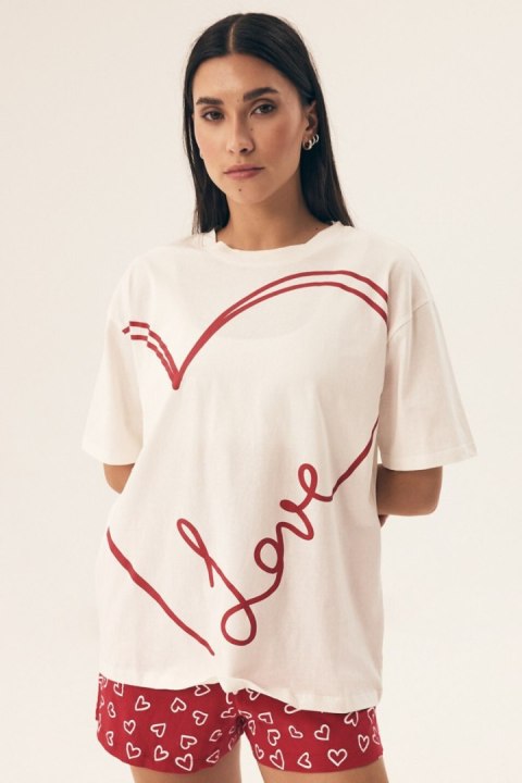 PIŻAMA DAMSKA NECESITO 42655 SS25 - BIAŁY-CZERWONY, 2XL, 01X HENDERSON LADIES PIŻAMA DAMSKA NECESITO 42655 SS25 - BIAŁY-CZERWONY, 2XL, 01X HENDERSON LADIES