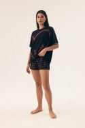 PIŻAMA DAMSKA NECESITO 42655 SS25 - BIAŁY-CZERWONY, M, 01X HENDERSON LADIES