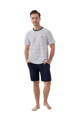 PIŻAMA MĘSKA 808 W/25 3XL - SZARY, XXXL, 2 LUNA