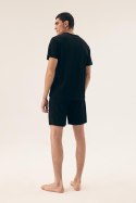 PIŻAMA MĘSKA SIERRA 42777 SS25 - CZARNY, XL HENDERSON