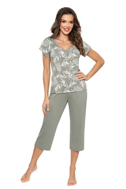 PIŻAMA DAMSKA PALOMA 3/4 - OLIWKOWY, XL DONNA PIŻAMA DAMSKA PALOMA 3/4 - OLIWKOWY, XL DONNA