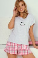 3352 PIŻAMA DAMSKA MATILDA S-XL - JASNY SZARY, XL TARO