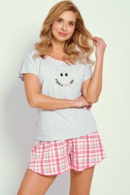 3352 PIŻAMA DAMSKA MATILDA S-XL - JASNY SZARY, L TARO