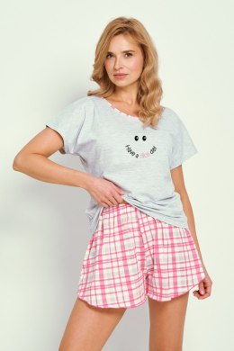 3352 PIŻAMA DAMSKA MATILDA S-XL - JASNY SZARY, M TARO