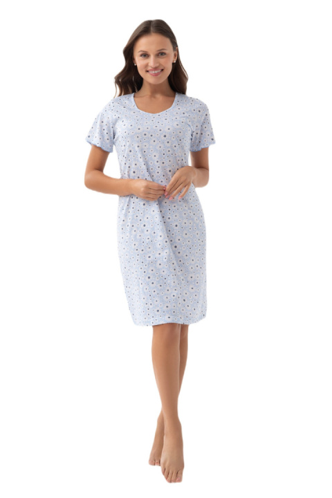 KOSZULA DAMSKA 284 W/25 - NIEBIESKI, XXL, 2 LUNA KOSZULA DAMSKA 284 W/25 - NIEBIESKI, XXL, 2 LUNA
