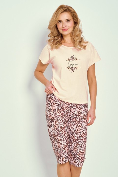 3320 PIŻAMA DAMSKA CHRISSY S-XL - BEŻ, S TARO