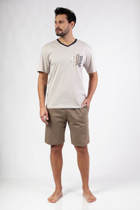 477 PIŻAMA MĘSKA BIG W/25 - BEŻOWY, 2XL, 1 REGINA 477 PIŻAMA MĘSKA BIG W/25 - BEŻOWY, 2XL, 1 REGINA