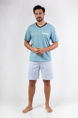 482 PIŻAMA MĘSKA BIG W/25 - ZIELONY, 2XL, 1 REGINA