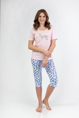 689 PIŻAMA DAMSKA BIG W/25 - RÓŻOWY, 2XL, 1 REGINA