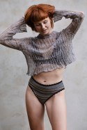 FIGI DAMSKIE BIKINI L-1532BI - SZARY MELANŻ, XL LAMA