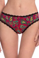 FIGI DAMSKIE BIKINI L-1535BI - CZARNY-CZERWONY, M LAMA