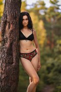 FIGI DAMSKIE BIKINI L-1535BI - CZARNY-CZERWONY, M LAMA