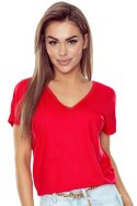 MIRIAM BLUZKA PLUS - CZERWONY, 3XL ELDAR
