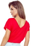 MIRIAM BLUZKA PLUS - CZERWONY, 3XL ELDAR